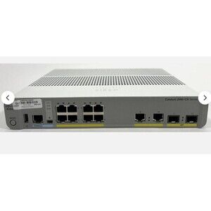 Cisco WS-C2960CX-8PC-L Catalyst 2960-CX 8-Port PoE Switch Tested Power On